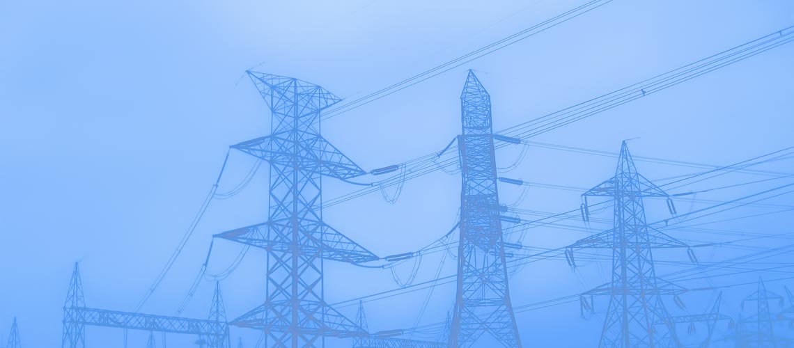 Blue pylons